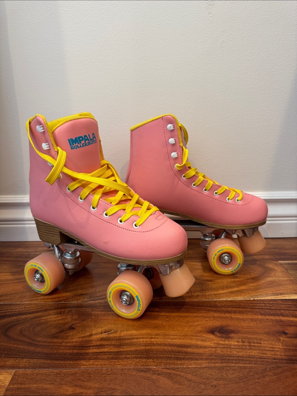 Impala Pink & Yellow Classic Roller Skates